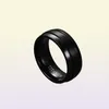 Bague de mariage en acier titane pour hommes, 8MM, double ligne, base, bien finie, confortable, Fit3022540