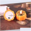 Outros suprimentos de festa festiva LED Velas de abóbora Lanterna Design Durável Night Light Eletrônico Mini para Halloween Decorat Homefavor Dhj94