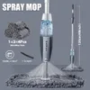 Mop Magic Spray Mop Pavimento in legno con cuscinetti in microfibra riutilizzabili Maniglia a 360 gradi Home Windows Cucina Spazzatrice Scopa Strumenti puliti 231215