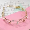 Japanse en Koreaanse mode-hoofdband driedelig pak gouden zeester schelp parel hoofdtooiaccessoires