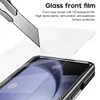 Étui en cuir rétro pour Samsung Galaxy Z Fold 5 4 Fold4, livré avec support de stylo, Film en verre, couvercle de Protection de charnière