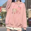 Kadın Hoodies Kadınlar Kawaii Sweatshirt Tatlı Sevimli Karikatür Anime Baskı 3D Baskı Giyim Estetik Büyük Boy Kıyafetler