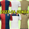 2023/24 Gênes Soccer Jerseys 2024 EKUBAN Chemises Mens Cricket PUSCAS CODA Accueil Uniformes de football