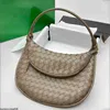 Botte Venetas Shoulder Bag Womens Leather Bags Gemelli Hobo Shoulder Bag Woven Handbag Two Piece Set Designer Clutch Cowhide Leather gemelli Zipper High Qualit HBQ0