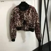 giacca da donna di marca abbigliamento firmato per donna cappotto autunnale moda stampa leopardo vestiario reversibile giacche da ragazza a maniche lunghe 15 dicembre Nuovi arrivi