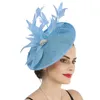 Copricapo da donna vintage con fascinator in rete, fermaglio per capelli, copricapo da cocktail, festa di nozze, affascinante copricapo da donna