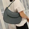Nuova borsa sotto le ascelle lavorata a maglia in pelle di vacchetta per borsa doppia da donna Borsa da donna portatile monospalla alla moda