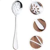 Cucchiai scolapasta ergonomici utensili da cucina con intaglio Piccoli cucchiaini da tè in acciaio inossidabile per uso domestico