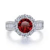 Pierścienie ślubne 2CT Różowe pierścienie z certyfikatem GRA dla Cham Lady with D Color vvs kamień szlachetny randki na przyjęcie weselne prezent 231214