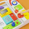 Волчок Baby Busy Board Активная игрушка со звуками Огни Игровой стол Притворись Бытовая техника Игрушки Дети Раннее развитие Обучение 231215