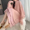 Urban Sexy Dresses Ribbed Sweater Dress for Women Autumn Winter Korean Midi Sticked Dress Female Stylish Patchwork Ruffle Hem Dress 231215