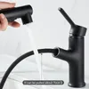 Rubinetti per lavandino del bagno Vidric Bakicth Rubinetto per lavabo estraibile Spruzzatore per sciacquatrice 360 Ruota per gargarismi Miscelatore a 3 modalità Bas freddo