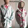 Towels Robes Kids Sleepwear Robe Children Bath Robes Flannel Winter Infant Pijamas Nightgown For Boys Girls Pajamas 10-2 Years Baby Clothes 231215