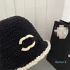 Beanie-Kaschmir-Designer-Mütze, modische Fischermütze, lässige, taillierte Hüte, Damen-Eimerhut im Herbst und Winter