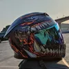 Casques de cyclisme casque de moto Casco moto capacete saisons casque de moto de rue rouge noir adulte DOT 231214