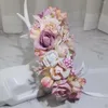 6st Flower Girl's Crown Girls 'Dress Hair Accessories Weddal Brud Bodband Ornament Barn Barn Garland