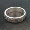 Bröllopsringar Bocai 100% S925 Silversmycken Vackra retro Turning Luck Seigaiha Wave Pattern Ring for Man and Woman 231214