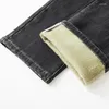 Mäns jeans Big Size 44 46 Winter Thermal Warm Flanell Stretch Mens Brand Fleece Pants Men rak flockar tjocka byxor man