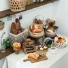 Kwiaty dekoracyjne pianki bawełny stół kuchenny miękkie meble ręcznie robione symulacje chleba dekoracje żywności Pog w deserach rekwizytów