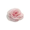 Roses en Organza à bord brûlé de 2 pouces, fleurs pour filles, décoration de fête de mariage, couronne DIY, accessoires pour cheveux, artisanat TH286