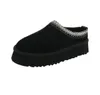 Pantofole Tazz da donna firmate Ciabatte in pelliccia Tasman Australia Stivali con plateau ultra mini con semi di senape Slip-on Les Petites Stivali firmati invernali in misto lana scamosciata Tasman