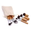 Makeup Brushes 11PCS Bamboo Brush Set Handle Premium Synthetic For Foundation Blending Blush