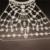 إكسسوارات أزياء أخرى فاخرة البالغة شرابة كبيرة في سلسلة Rhinestone BO سلسلة صدر جديدة أزياء مثيرة ملهى ليلي بيكيني تسخير صدرية الملابس الداخلية clothingl231215