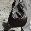 Borsa a tracolla Botte Venetas Borse in pelle da donna Gemelli 2024 Borsa doppia in tessuto stile passerella autunnale Borsa da donna di grande capacità Borsa sotto le ascelle in vera pelle HBJ8