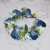 Rose Flower Crown Headwear Girls 'Dress Hair Accessories Wedding Bridal Headband Ornament Barn barn Floral Garland