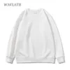 Womens Hoodies Sweatshirts Wafrati Simple Khaki Sweatshirt Fashion Street Clothing Earth Oneck Hoodie Casual White Top Autumn 231214