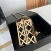 Tasarımcı Bayanlar Çanta Çanta Deri Tapı Omuz Crossbody Hediye Çantası Kadınlar Sınırlı Edition Paket Metal Örgü Out İç Deri Fermuar Cüzdan