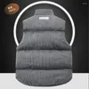 Herenvesten van hoge kwaliteit corduroy katoenen vest dikke warme jassen unisex winter casual vest mouwloze kleding met tas