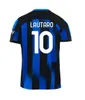 S-4XL 23 24 Alexis Футбольные майки Трансформеры LAUTARO THURAM BARELLA Детский комплект Maillot de FRATTESI 2023 2024 Футбольная рубашка MILANS домашняя третья Специальные фанаты, игроки, дети