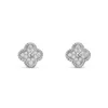 Lucky Four-Leaf Clover Clover Studs Designer for Women Letter V Cleef Luksurious Jewelry Diamond Układki 2754