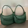 Nuova borsa sotto le ascelle lavorata a maglia in pelle di vacchetta per borsa doppia da donna Borsa da donna portatile monospalla alla moda