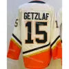 Maillots de hockey rétro inversés personnalisés 2023 11 Trevor Zegras 8 Teemu Selanne 9 Paul Kariya 15 Ryan Getzlaf 17 Ryan Kesler 36 John Gibson 4 Cam