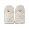 Pièces de poussette, gants universels pour bébé, protège-mains confortables, joli ours, panier de courses, mitaines chaudes, coupe-vent