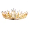 Haarspangen Vintage Prinzessin Hochzeit Krone Tiara Braut Abschlussball Party Perle Strass Haarband