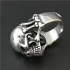 3pcs Lot New Arrival Anello di cranio Ghost pesante 316L in acciaio inossidabile in acciaio in acciaio in acciaio in acciaio festa del cranio Cool Man Ring324Z Ring324Z