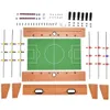 Andra leksaker Foosball -bordet monterar enkelt träfotbollsspel Toppfotbollar inomhus speluppsättning för rumsfester Family Sport Kids Gift 231215