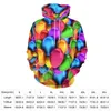 Dameshoodies Ballonboeket Casual Kleurrijke Print Y2k Design Losse Hoodie Winter Lange Mouw Hip Hop Oversized Kleding