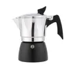 Kaffeekannen Doppelte farblich passende transparente Abdeckung Novice Special Coffee Moka Pot Handwerkzeug Achteckiger Topf Haushalt Italienische Kaffeekanne 231214