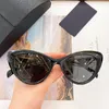 Cats Eye Danies Designerskie okulary przeciwsłoneczne z octanową włókno Ramka Metal Trójkąt Pusty nogi Women Seksowne okulary przeciwsłoneczne Pr71zs Lunettes de Soleil Cat Eye pour femme