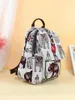 School Bags Wholesale Vintage String Appliques Shopping Backpacks!Nice Animal Prints Multi-zipper Backrack Top National Canvas Backruck