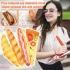 Pizza Ballpoint Pen Simulation Bread Shaped With Magnet For Stud B8G2