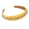 Korean Style Plastic Fashion Frosted Wide Headband Personality DIY Colorful Crystal Hair Bands For Women Accessories