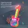 Keyboards Piano Mini Guitar Sound And Light Guitar Toy Electric Gear Baby Musical Instrument Children Beginners Early Education Toy Small Guitar 231214