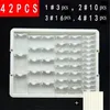 ダイヤモンドペインティング用のスクエアドリルコンテナモザイクツールアクセサリー格子縞のジュエリーダイヤモンド刺繍透明保管ボックスZ112255H