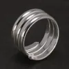 Wedding Rings Genuine 925 Sterling Silver Spring Ring Simple Multi-Layers Elegant Jewelry Opening Plain Punk Ring 231214