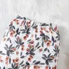 衣料品セット2PCS新生児用の愛らしい春秋の衣装セット - 飛ぶ袖の長袖クロップトップとパンツ